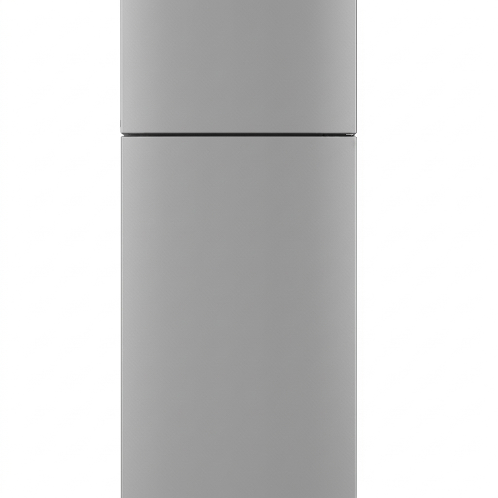 Haier 240L 1-Star Frost Free Double Door Top Mount Refrigerator with Toughened Glass Shelves and Recess Handle-(Moon Silver, HRF-2901EMSA-P)