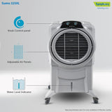 Symphony Sumo 115 XLI Desert Air Cooler with Remote For Home with Honeycomb Pads, Powerful +Air Fan, i-Pure Console and Low Power Consumption (SUMO115XL I, Grey)