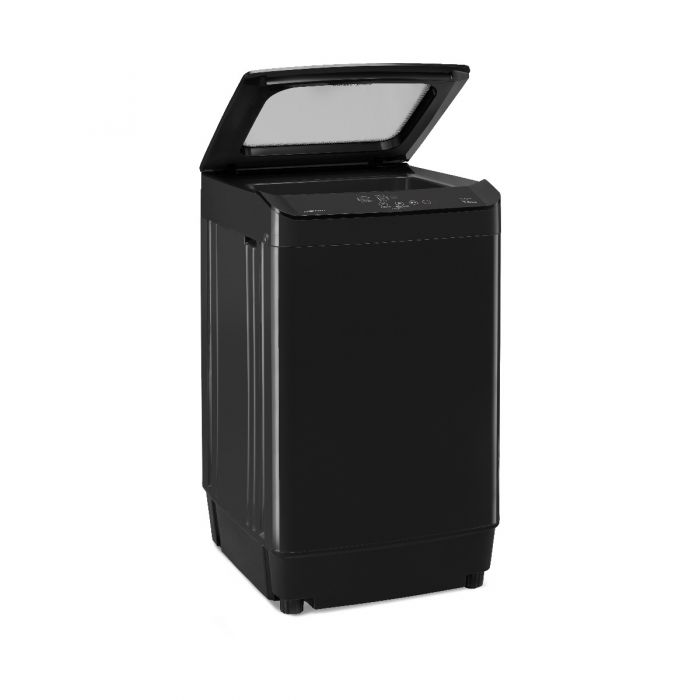 Voltas Beko 7.0 Kg Fully Automatic Top Load Washing Machine (WTL70UPGC/SPCPOF, Dark Grey) | Double Waterfall | Monsoon Dry | IPX4 Touch Panel | Eco Water Reuse | Soft Close Glass Lid | Rust Free Plastic Body
