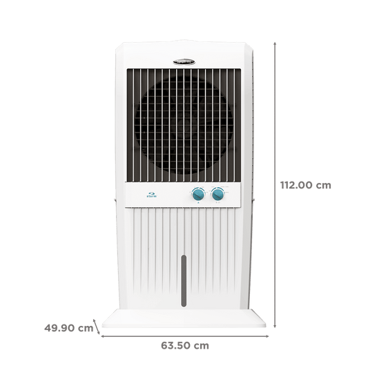 Symphony Storm 70 XL 70 Litres Desert Air Cooler with i-Pure Technology (Cool Flow Dispenser, White)