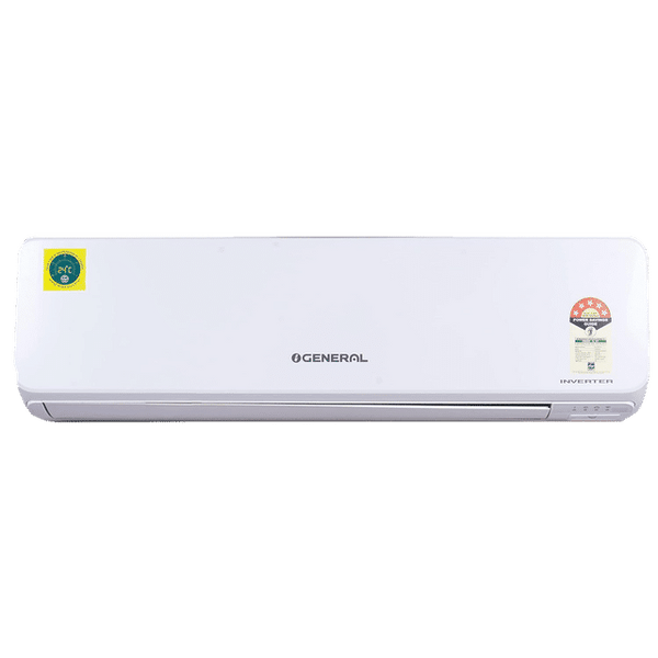 O'General 1.5 Ton 5 Star Hyper Tropical Split Inverter AC,(100 Percent Copper, PM 2.5 Air purifying filter, Double swing 3D Airflow, Silicon Coated PCB, Washable Panel) ASGG18CGTB-B