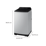 Samsung 7 Kg, Inverter Ecobubble, 5 Star, Fully Automatic Top Load Washing Machine (WA70BG4441BYTL,Grey)