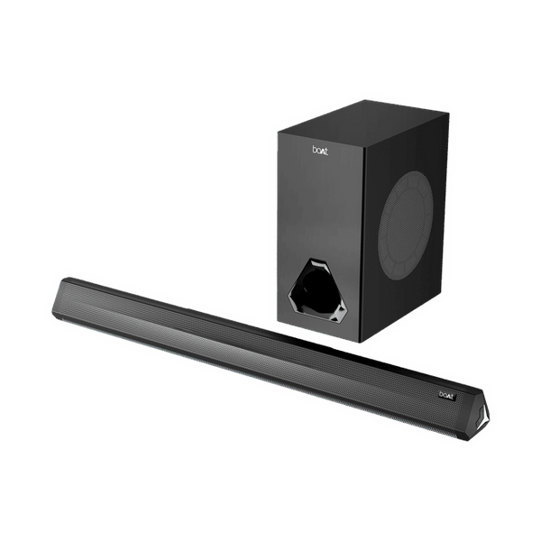boAt Aavante Bar Aura 160W Bluetooth Soundbar with Remote (Surround Sound, 2.1 Channel, Black)