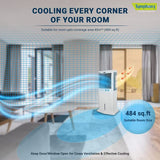 Symphony Storm C-100 XL 95 Litres Tower Air Cooler (Honeycomb Pad,  White)
