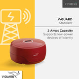 V-GUARD 2 Amps Voltage Stabilizer For 300 Litres Refrigerator,135 - 280 V, Fail Safe Circuit Protection, VG 50(Red/White)