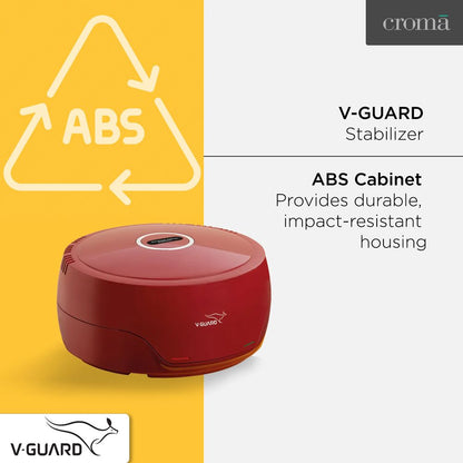 V-GUARD 2 Amps Voltage Stabilizer For 300 Litres Refrigerator,135 - 280 V, Fail Safe Circuit Protection, VG 50(Red/White)