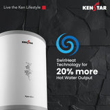 Aqua Glass 25L, Water Heater with Wirlflow Technology