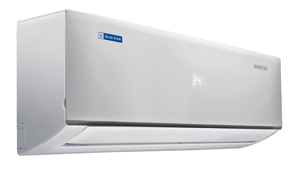 Blue Star 2 Ton 5 Star Inverter Split AC (100% Copper, ISEER 5.05, R32 Refrigerant, White) – Features AI Pro Cooling, 5-in-1 Convertible Modes, 4-Way Swing, Acoustic Jacket Compressor, and High Ambient Cooling up to 54°C,IC524DNUR