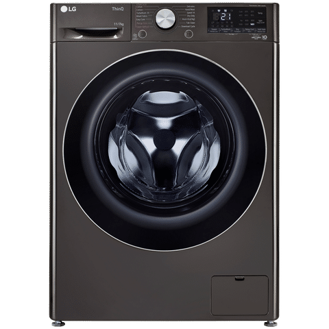 LG Vivace 11 kg/7 kg 5 Star Fully Automatic Front Load Washer Dryer Combo (AI Direct Drive Technology, FHD1107STB.ABLQEIL, Black VCM)