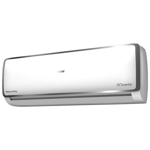Haier Elegante Heavy Duty 1 Ton 5-Star Inverter Split AC (3600W 100% Cooling Capacity, 5.15 ISEER, Copper Heat Exchanger, R32 Refrigerant, Includes 3m Copper Tube & 3.5m Power Cord, Premium Inverter System)-HS14E-TXS5BN