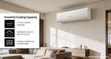 O General 1.5 Ton 2 Star Fixed Speed Split Air Conditioner | R32 Refrigerant | 100% Copper Condenser | Hyper Tropical Rotary Compressor | Coanda Airflow | Anti-Bacterial Filter | Blue Fin Coating | High Cooling @ 52°C-(ASGA18BMAA-B, White)