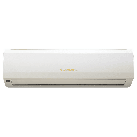 O General 1.5 Ton 2 Star Fixed Speed Split Air Conditioner | R32 Refrigerant | 100% Copper Condenser | Hyper Tropical Rotary Compressor | Coanda Airflow | Anti-Bacterial Filter | Blue Fin Coating | High Cooling @ 52°C-(ASGA18BMAA-B, White)