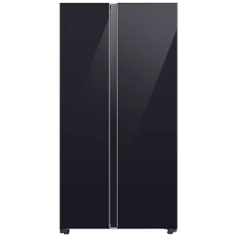 SAMSUNG 653 Litres 3 Star Frost Free Side by Side Door Smart Wifi Enabled Refrigerator with Twin Cooling Plus Technology (RS76CB81A333HL, Glam Deep Charcoal)