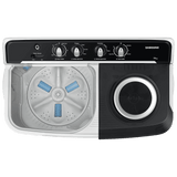 SAMSUNG 10.5 kg 5 Star Semi Automatic Washing Machine with Hexa Storm Pulsator (WT10C4260GG/TL, Light Gray)