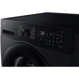 Samsung 12 kg, 5 Star, AI Ecobubble, Super Speed, Wi-Fi, Hygiene Steam with Inbuilt Heater, Digital Inverter, Fully-Automatic Front Load Washing Machine (WW12DG5B24ABTL, AI EcoBubble, Black)