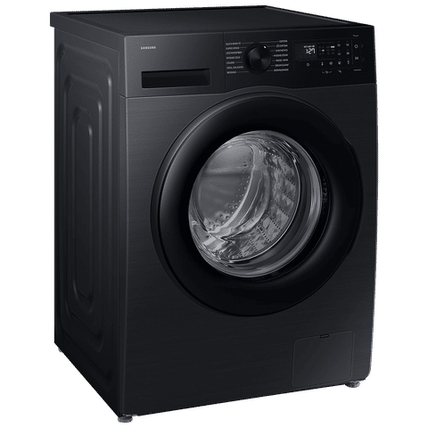 Samsung 12 kg, 5 Star, AI Ecobubble, Super Speed, Wi-Fi, Hygiene Steam with Inbuilt Heater, Digital Inverter, Fully-Automatic Front Load Washing Machine (WW12DG5B24ABTL, AI EcoBubble, Black)