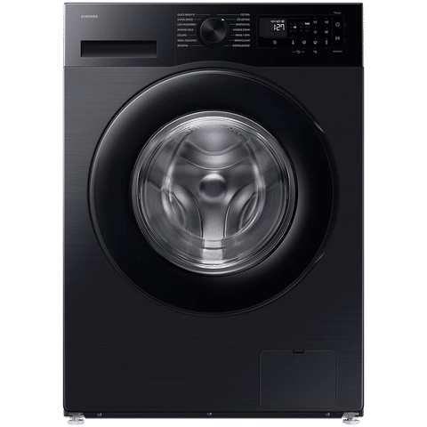 Samsung 12 kg, 5 Star, AI Ecobubble, Super Speed, Wi-Fi, Hygiene Steam with Inbuilt Heater, Digital Inverter, Fully-Automatic Front Load Washing Machine (WW12DG5B24ABTL, AI EcoBubble, Black)