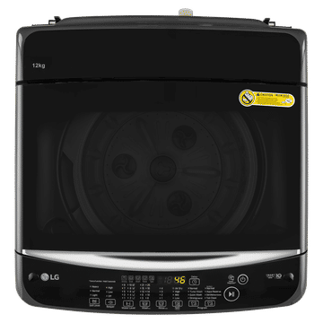 LG 12 kg 5 Star Inverter Fully Automatic Top Load Washing Machine (T12SJMB1Z, Smart Inverter Motor, Middle Black)