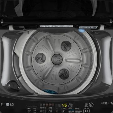 LG 12 kg 5 Star Inverter Fully Automatic Top Load Washing Machine (T12SJMB1Z, Smart Inverter Motor, Middle Black)