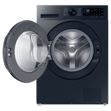 Samsung 9 kg, 5 star, AI EcoBubble, Super Speed, Wi-Fi, Hygiene Steam with Inbuilt Heater, Digital Inverter, Fully-Automatic Front Load Washing Machine (WW90DG5U24ASTL, Navy)