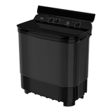 Haier 14 Kg 5 Star Semi-Automatic Top Load Washing Machine with Twin Load & Soft Closing Toughened Glass Lid (Black)-HTW140-178BK