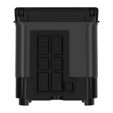 Haier 14 Kg 5 Star Semi-Automatic Top Load Washing Machine with Twin Load & Soft Closing Toughened Glass Lid (Black)-HTW140-178BK