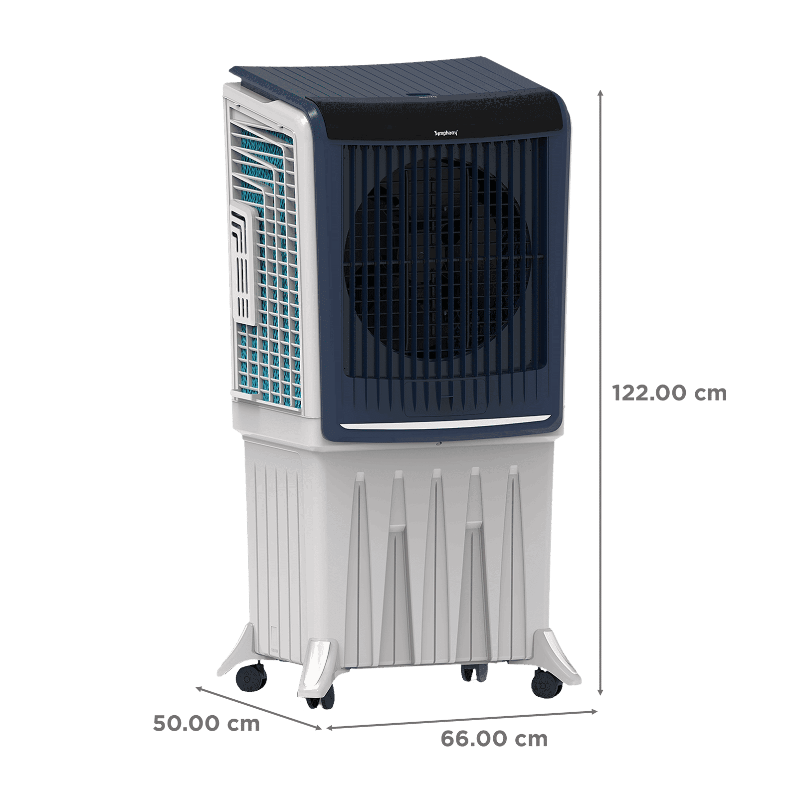 Symphony Silenzo 120i Desert Cooler | Super Silent Operation Powered by Owl Wing Fan | Honeycomb Pads | i-Pure+ Technology | CFD Technology | Remote & Touchscreen | (SILENZO120I)