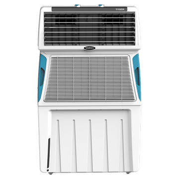 SYMPHONY TOUCH 115 Desert Air Cooler (115L) | CFD Uniform Cooling Technology | 4-Side Aspen Pads | 376.74 Sq.Ft. Coverage | Low 210W Power Consumption | Inverter Compatible | Blower Fan