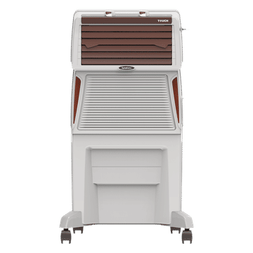 SYMPHONY TOUCH 50 Air Cooler| 185W Power Consumption | Suitable for Rooms up to 18 m² | Auto Louver Movement | Efficient Blower | Honeycomb Cooling Pads | Cool Flow Dispenser | Compact Design (97 cm Height) | Durable Engineering Plastic Body