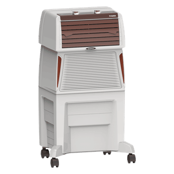 SYMPHONY TOUCH 50 Air Cooler| 185W Power Consumption | Suitable for Rooms up to 18 m² | Auto Louver Movement | Efficient Blower | Honeycomb Cooling Pads | Cool Flow Dispenser | Compact Design (97 cm Height) | Durable Engineering Plastic Body