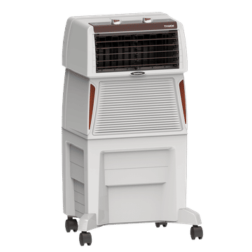 SYMPHONY TOUCH 50 Air Cooler| 185W Power Consumption | Suitable for Rooms up to 18 m² | Auto Louver Movement | Efficient Blower | Honeycomb Cooling Pads | Cool Flow Dispenser | Compact Design (97 cm Height) | Durable Engineering Plastic Body