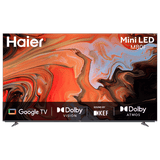 Haier 139.7 cm 55-inch 4K Mini LED Smart Google TV with Dolby Vision, Dolby Atmos, Hands-Free Voice Control, and KEF Sound. | 4K Mini LED Display | Google TV | Dolby Atmos & Dolby Vision | Hands-Free Voice Control |Google Chromecast built-in-H55M80FUX