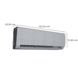 Haier Gravity 1.6 Ton 5 Star Inverter Split AC | Elite 5.05 ISEER, 5460W 100% Cooling Capacity, 100% Copper Heat Exchanger, Eco-Friendly R32 Refrigerant, Premium 3m Copper Piping Kit Included-(HS19G-MZAIS5BN)