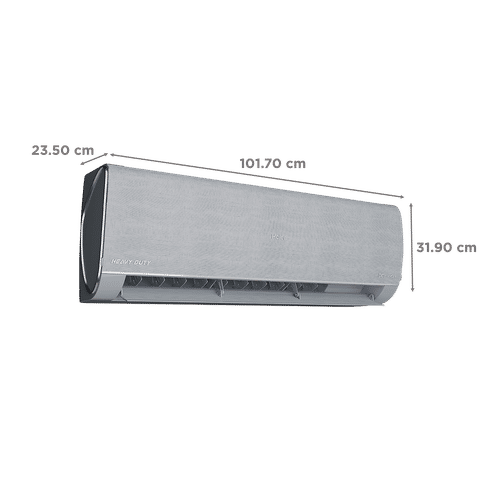 Haier Gravity 1.6 Ton 5 Star Inverter Split AC | Elite 5.05 ISEER, 5460W 100% Cooling Capacity, 100% Copper Heat Exchanger, Eco-Friendly R32 Refrigerant, Premium 3m Copper Piping Kit Included-(HS19G-MZAIS5BN)