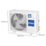 Haier Gravity 1.6 Ton 5 Star Inverter Split AC | Elite 5.05 ISEER, 5460W 100% Cooling Capacity, 100% Copper Heat Exchanger, Eco-Friendly R32 Refrigerant, Premium 3m Copper Piping Kit Included-(HS19G-MZAIS5BN)