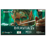 Sony BRAVIA 55"  4K HDR | Google TV | 4K Processor X1 | Dolby Atmos | Direct LED | HDMI 2.1 ALLM/eARC | Wi-Fi 6|PS5 Optimized Auto HDR Tone Mapping (Flush Surface Design) – K-55S25M2