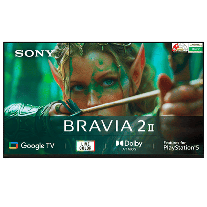 Sony BRAVIA 55"  4K HDR | Google TV | (2025 Model) 4K Processor X1 | Dolby Atmos | Direct LED | HDMI 2.1 ALLM/eARC | Wi-Fi 6|PS5 Optimized Auto HDR Tone Mapping (Flush Surface Design)- – K-55S25M2