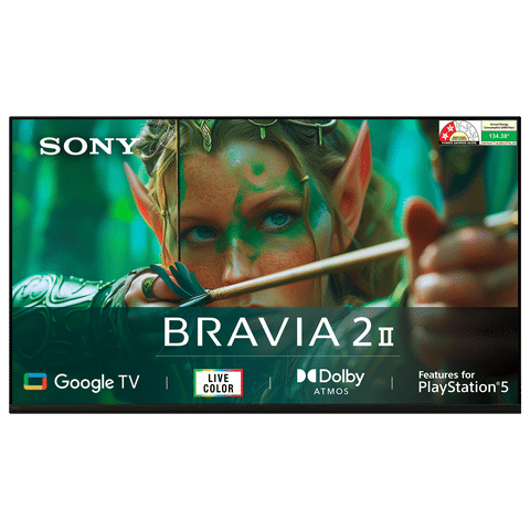 Sony BRAVIA 43" (109.22 cm )4K Google TV|  4K Processor X1™ | Direct LED | 50Hz Panel | ALLM/eARC (HDMI 2.1) | Smart Google TV™ | Voice Search | Apple AirPlay/HomeKit- (K-43S25M2)
