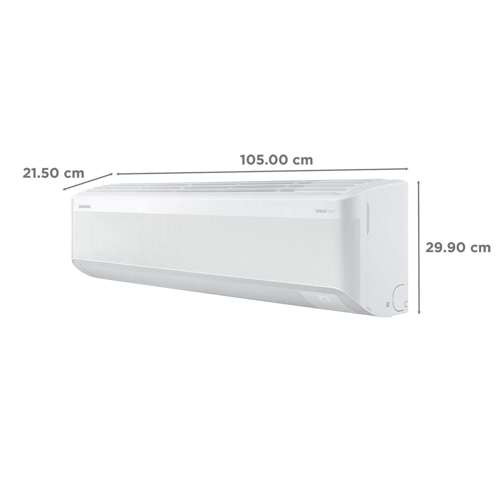 Samsung 1.5 Ton 5-Star WindFree™ Technology Inverter Split AC | PM 1.0 & Copper Anti-bacterial Filter | AI Auto Cooling | Wi-Fi Enabled SmartThings | R32 Refrigerant-(AR60H18D15WNNA)