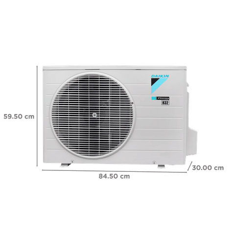 Daikin 1.5 Ton 5-Star Inverter Split AC (Copper Condenser, 5000W Cooling, 5.7 ISEER, 7 Hepta Sense, 4-Way Swing, R32 Refrigerant, PM 2.5 Filter, Dew Clean Tech, White)-ATKM50XV16MKB