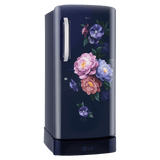 LG 224L 5-Star Smart Inverter Direct Cool Single Door Refrigerator,Base Stand Drawer, Toughened Glass Shelves, Anti-Bacterial Gasket, Stabilizer Free Operation, Anti-Rat Bite Protection, 117 kWh Consumption-(GL-D2356ZARS, Royal Spring Blue)