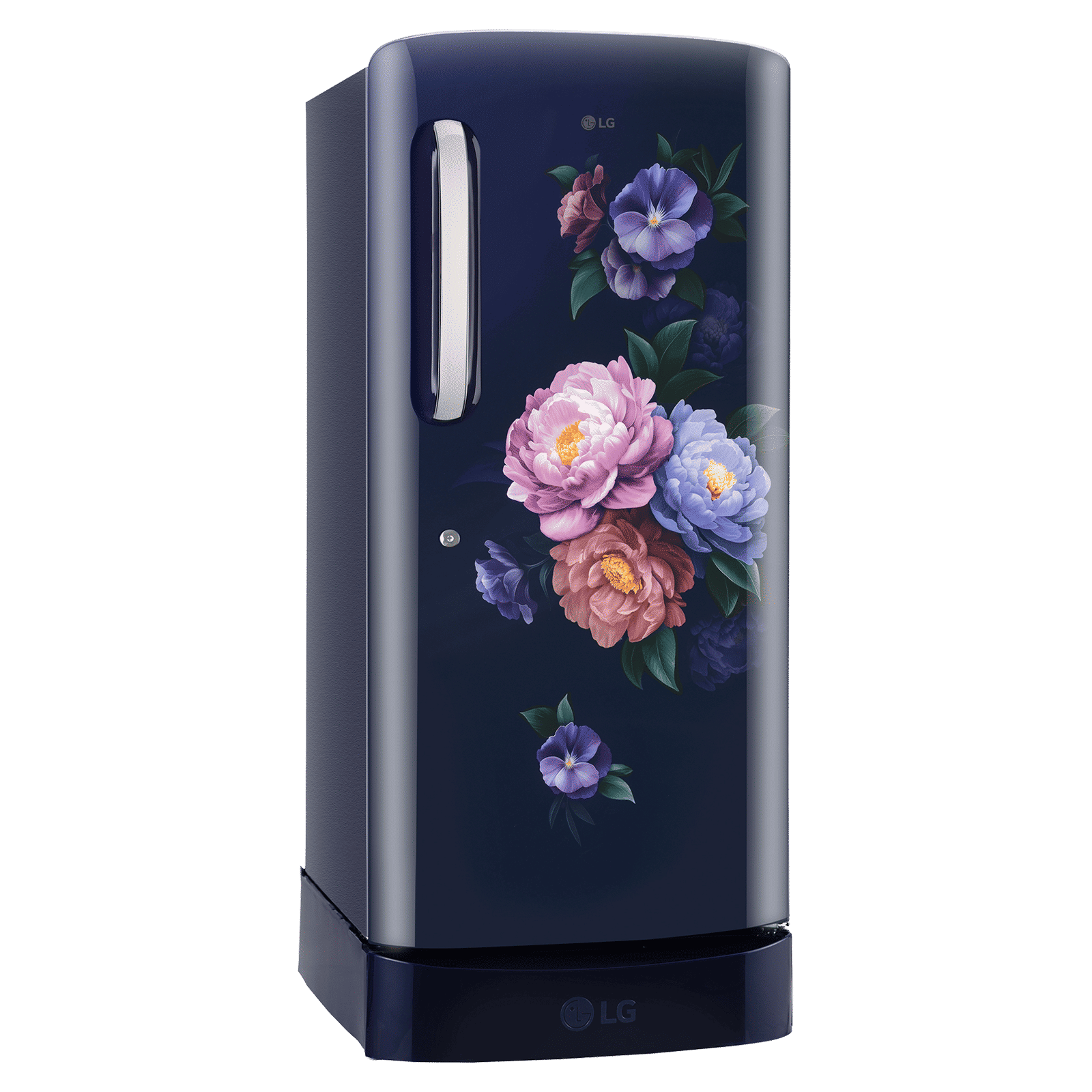 LG 224L 5-Star Smart Inverter Direct Cool Single Door Refrigerator,Base Stand Drawer, Toughened Glass Shelves, Anti-Bacterial Gasket, Stabilizer Free Operation, Anti-Rat Bite Protection, 117 kWh Consumption-(GL-D2356ZARS, Royal Spring Blue)