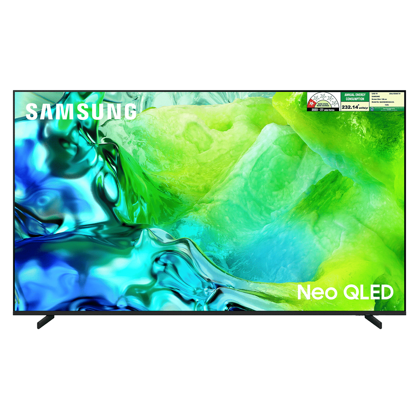 Samsung 138 cm (55 Inch) Neo QLED 4K UHD Mini LED Smart TV | Quantum Matrix Technology | Neo Quantum HDR+ | 4K AI Upscaling | Motion Xcelerator | Tizen OS | Voice Assistant Support | Dolby Atmos| 2026 Model - QA55QN80HAULXL