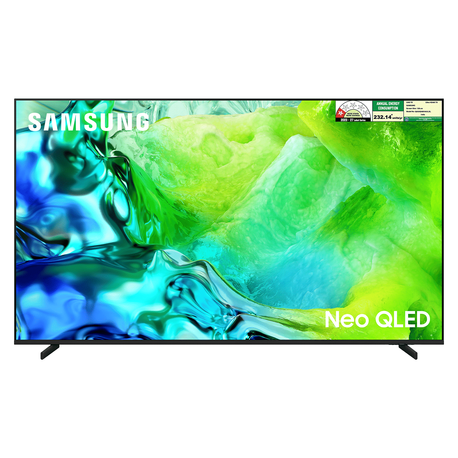 Samsung 138 cm (55 Inch) Neo QLED 4K UHD Mini LED Smart TV | Quantum Matrix Technology | Neo Quantum HDR+ | 4K AI Upscaling | Motion Xcelerator | Tizen OS | Voice Assistant Support | Dolby Atmos| 2026 Model - QA55QN80HAULXL