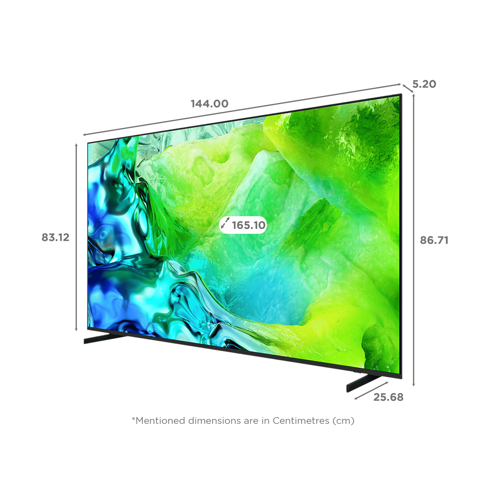 Samsung 163 cm (65 Inch) Neo QLED 4K UHD Mini LED Smart TV | Quantum Matrix Technology | Neo Quantum HDR+ | 4K AI Upscaling | Motion Xcelerator | Tizen OS | Voice Assistant Support | Dolby Atmos| 2026 Model - QA65QN80HAULXL