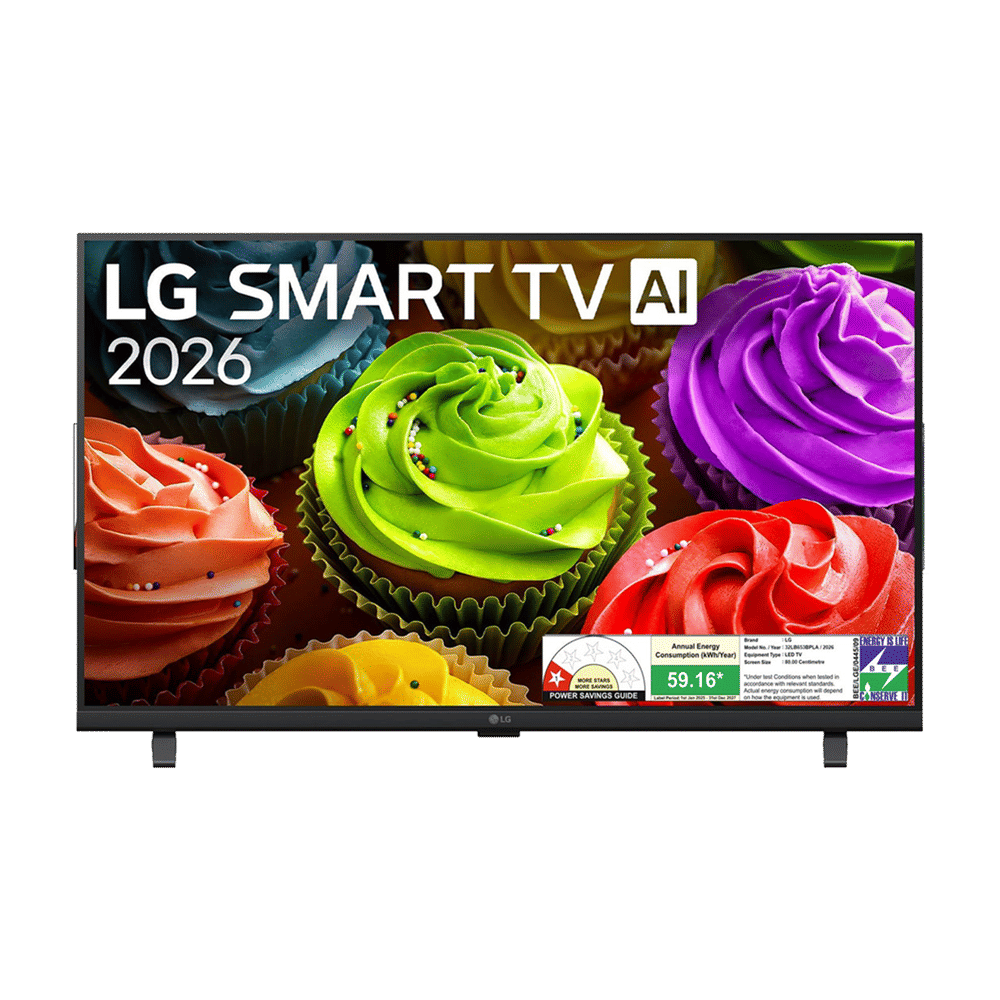 LG 80 cm (32 Inch) HD Ready AI Smart LED TV  | α5 AI Processor Gen9 | HDR10 | AI Sound Pro | webOS 26 | ThinQ AI | Wi-Fi Enabled | 2026 Model- 32LB651BPLA