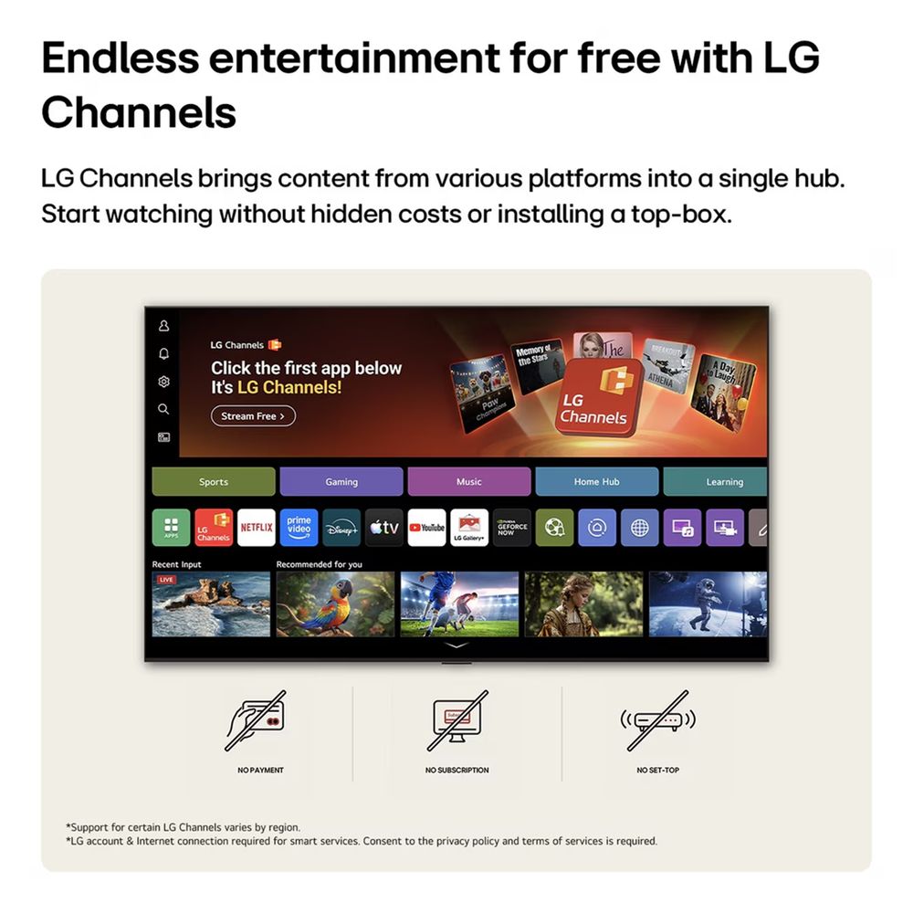 LG 80 cm (32 Inch) HD Ready AI Smart LED TV  | α5 AI Processor Gen9 | HDR10 | AI Sound Pro | webOS 26 | ThinQ AI | Wi-Fi Enabled | 2026 Model- 32LB651BPLA