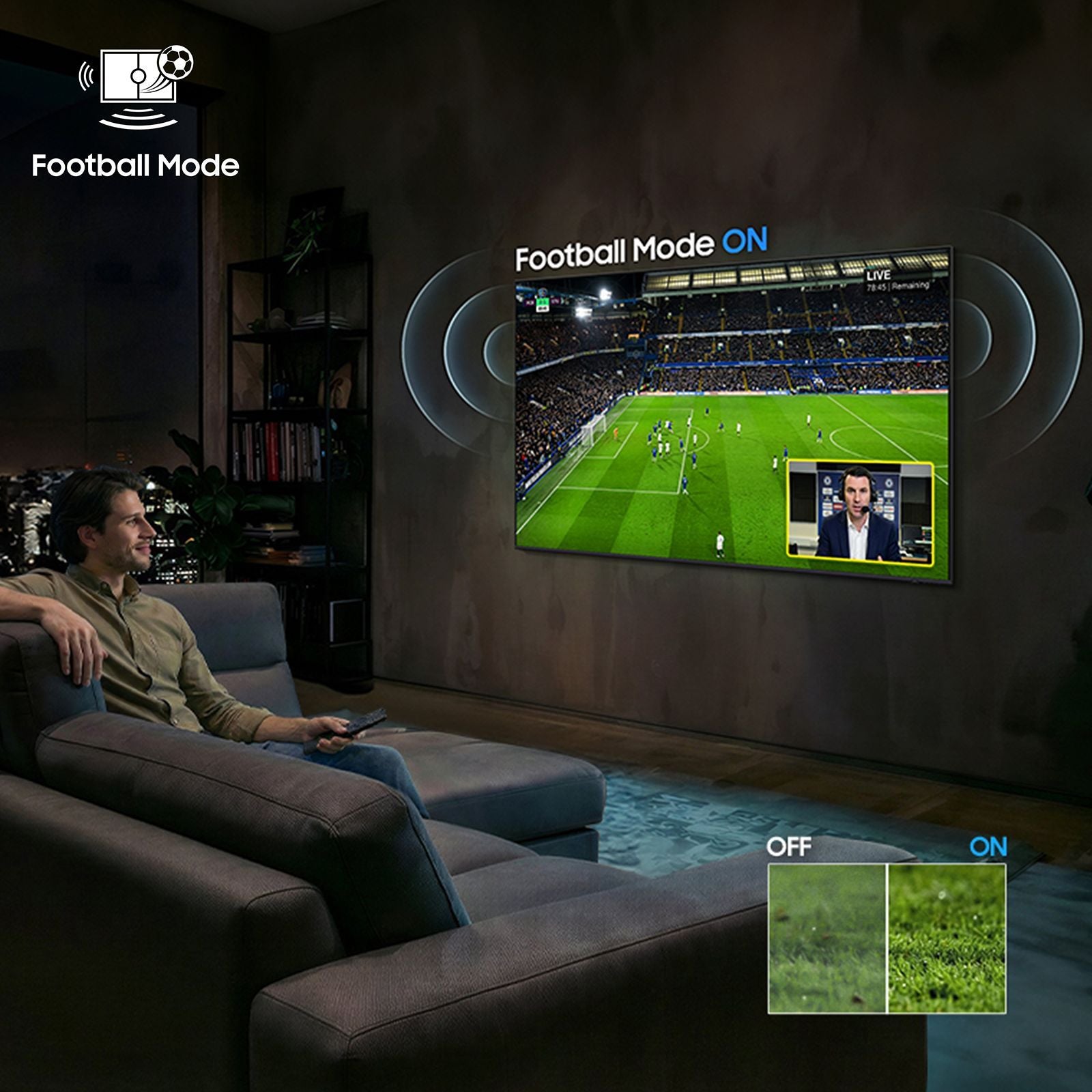 Samsung 43 Inch (109 CM)  Mini LED 4K Ultra HD Smart TV | Vision AI, Mini LED HDR, Motion Xcelerator, Adaptive Sound, Q-Symphony & SmartThings- UA43M71HAULXL