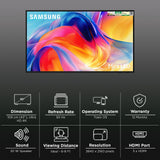 Samsung 43 Inch (109 CM)  Mini LED 4K Ultra HD Smart TV | Vision AI, Mini LED HDR, Motion Xcelerator, Adaptive Sound, Q-Symphony & SmartThings- UA43M71HAULXL