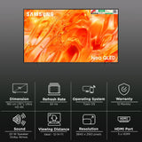 Samsung  189 cm (75 Inch) Neo QLED 4K UHD Mini LED Smart TV | Quantum Matrix Technology | Neo Quantum HDR | 4K AI Upscaling | Motion Xcelerator | Tizen OS | Voice Assistant Support | 2026 Model - QA75QN70HAULXL